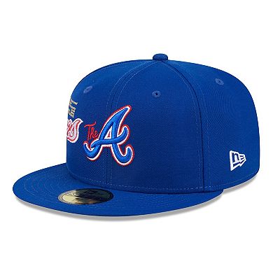 Men's New Era Royal Atlanta Braves City Connect Icon 59FIFTY Fitted Hat