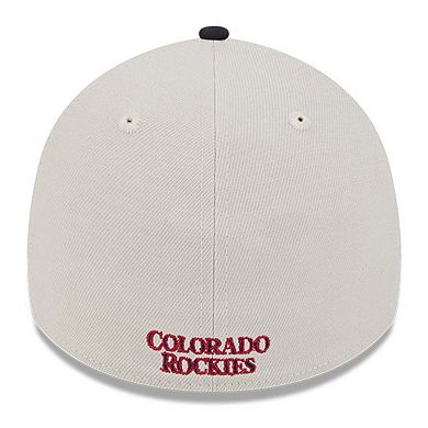 Men's New Era  Khaki/Black Colorado Rockies 2024 Fourth of July 39THIRTY Flex Hat