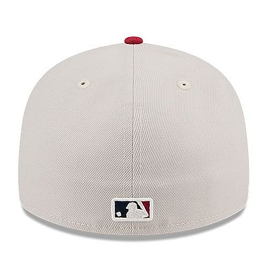 Men's New Era  Khaki/Red Los Angeles Angels 2024 Fourth of July Low Profile 59FIFTY Fitted Hat