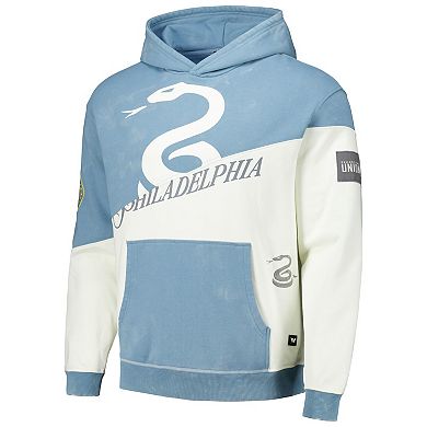 Men's The Wild Collective Light Blue/Cream Philadelphia Union Vintage Pullover Hoodie