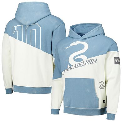 Men's The Wild Collective Light Blue/Cream Philadelphia Union Vintage Pullover Hoodie