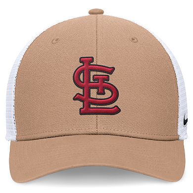 Men's Nike St. Louis Cardinals Khaki Rise Trucker Adjustable Hat