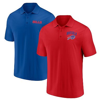 Men's Fanatics Buffalo Bills Lockup Two-Pack Polo Set