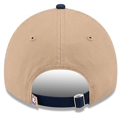 Men's New Era Tan/Navy Denver Nuggets 2024 NBA Draft 9TWENTY Adjustable Hat