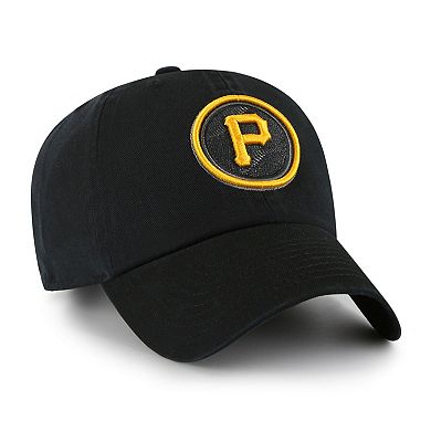 Men's '47  Black Pittsburgh Pirates 2023 City Connect Clean Up Adjustable Hat