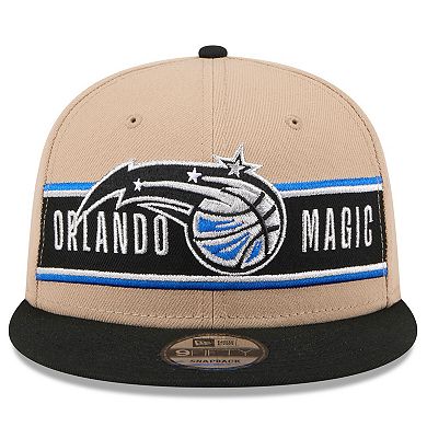 Youth New Era Tan/Black Orlando Magic 2024 NBA Draft 9FIFTY Snapback Hat