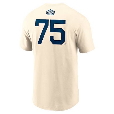 Men's Nike Camilo Doval Cream San Francisco Giants 2024 Rickwood Classic Fuse Name & Number T-Shirt