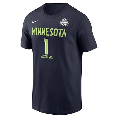 Unisex Nike Diamond Miller Navy Minnesota Lynx Explorer Edition Name & Number T-Shirt