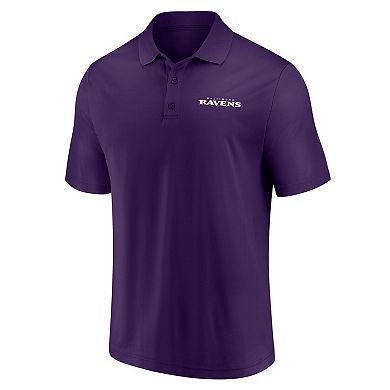 Men's Fanatics Baltimore Ravens Lockup Two-Pack Polo Set