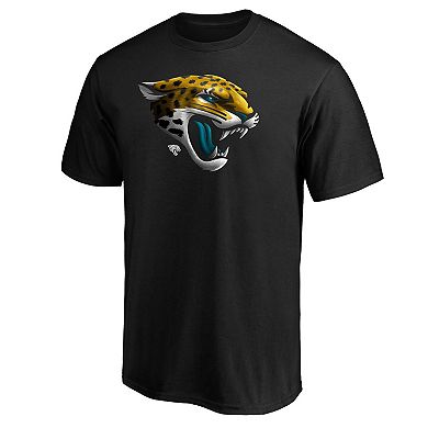 Men's Fanatics Black Jacksonville Jaguars Midnight Mascot Team Logo T-Shirt