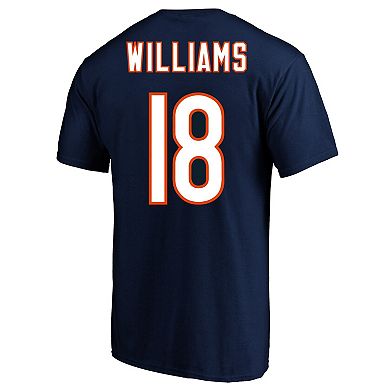 Men's Fanatics Caleb Williams Navy Chicago Bears 2024 NFL Draft First Round Pick Big & Tall Name & Number T-Shirt