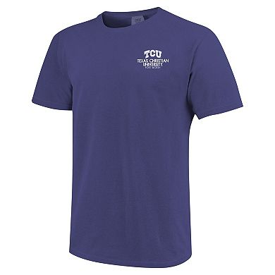 Unisex Purple TCU Horned Frogs Scenic Comfort Colors T-Shirt