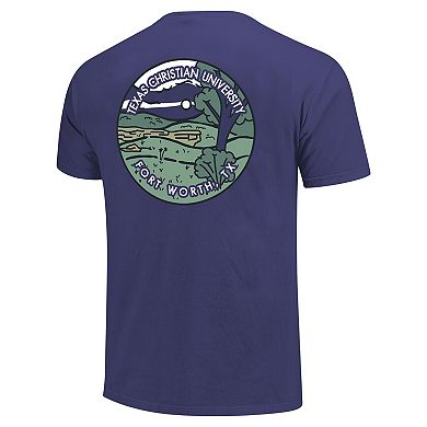 Unisex Purple TCU Horned Frogs Scenic Comfort Colors T-Shirt