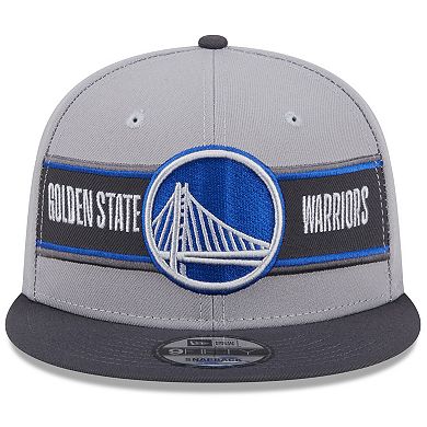 Men's New Era Gray/Charcoal Golden State Warriors 2024 NBA Draft 9FIFTY Snapback Hat