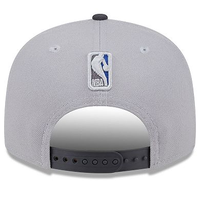 Men's New Era Gray/Charcoal Golden State Warriors 2024 NBA Draft 9FIFTY Snapback Hat