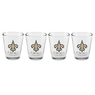 The Memory Company New Orleans Saints 4-Pack 2oz. Shot Glass Set