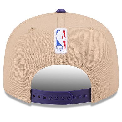 Youth New Era Tan/Purple Phoenix Suns 2024 NBA Draft 9FIFTY Snapback Hat