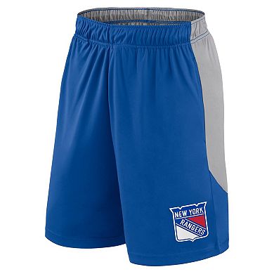 Men's Fanatics Blue New York Rangers Go Hard Shorts