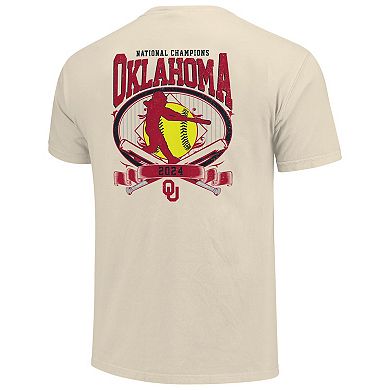 Women's Comfort Colors  Cream Oklahoma Sooners 2024 NCAA Softball Women's College World Series Champions T-Shirt