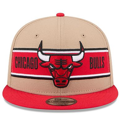 Youth New Era Tan/Red Chicago Bulls 2024 NBA Draft 9FIFTY Snapback Hat