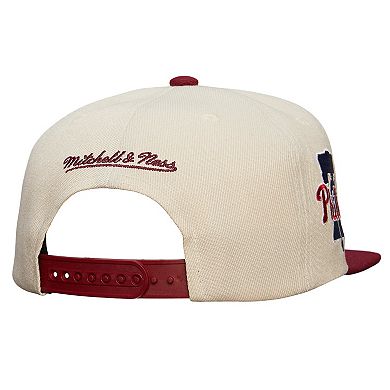 Men's Mitchell & Ness Cream Philadelphia Phillies Cooperstown Collection Speed Zone Snapback Hat