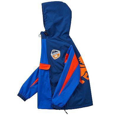 Unisex Live Breathe Futbol Blue FC Cincinnati Tekker Half-Zip Anorak Jacket