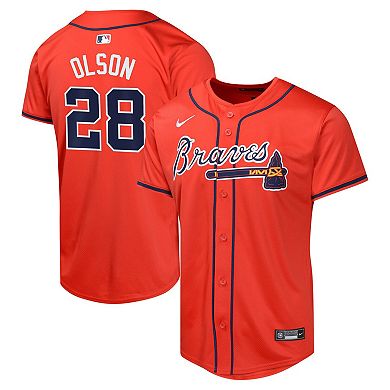 Youth Nike Matt Olson Red  Atlanta Braves Alternate Limited Player Jersey