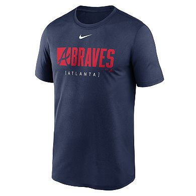 Men's Nike Navy Atlanta Braves Knockout Legend Performance T-Shirt