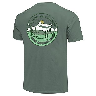 Unisex Green Colorado State Rams Scenic Comfort Colors T-Shirt