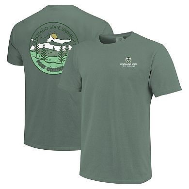 Unisex Green Colorado State Rams Scenic Comfort Colors T-Shirt