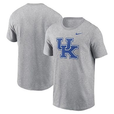 Men's Nike Heather Gray Kentucky Wildcats Primetime Evergreen Logo T-Shirt