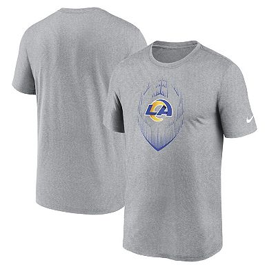 Men's Nike Heather Gray Los Angeles Rams Primetime Legend Icon Performance T-Shirt