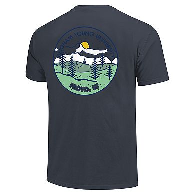 Unisex Navy BYU Cougars Scenic Comfort Colors T-Shirt