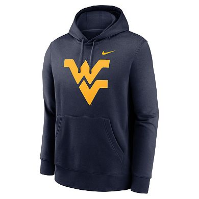 Men's Nike Navy West Virginia Mountaineers Primetime Evergreen Club Fleece Pullover Hoodie