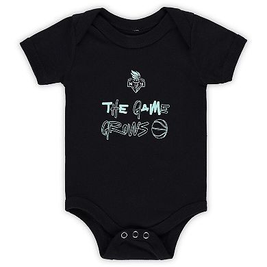 Newborn & Infant round21 Black New York Liberty Go Team Bodysuit