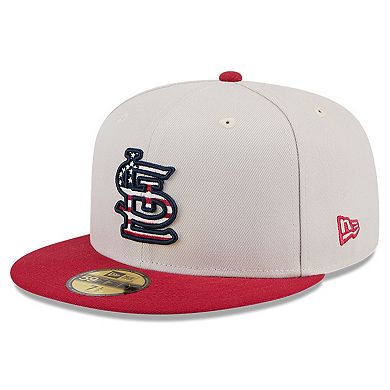 Men's New Era  Khaki/Red St. Louis Cardinals 2024 Fourth of July 59FIFTY Fitted Hat