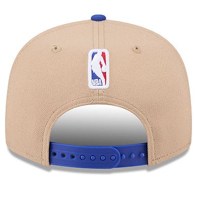 Youth New Era Tan/Royal Philadelphia 76ers 2024 NBA Draft 9FIFTY Snapback Hat