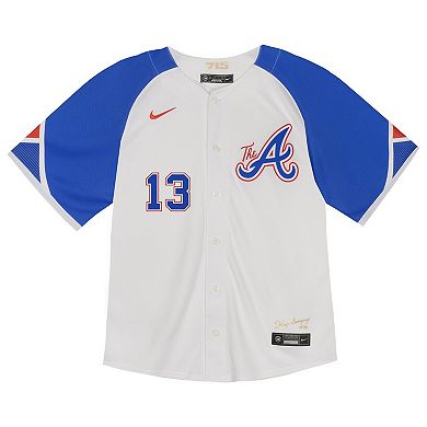 Toddler Nike Ronald Acuña Jr. White Atlanta Braves City Connect Limited Player Jersey