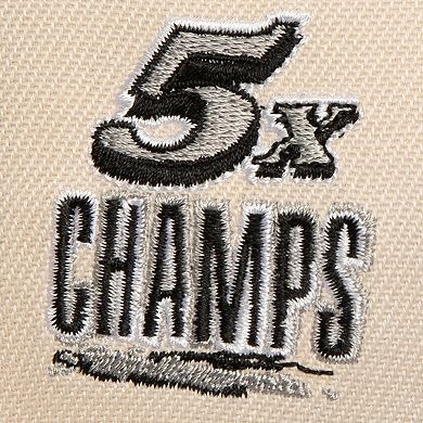 Men's Mitchell & Ness Cream/Black San Antonio Spurs 5x NBA Champions Soul Legacy Defined Snapback Hat