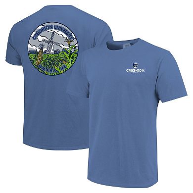 Unisex Blue Creighton Bluejays Scenic Comfort Colors T-Shirt