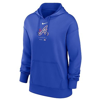 Women's Nike Royal Atlanta Braves City Connect Practice Performance Pullover Hoodie