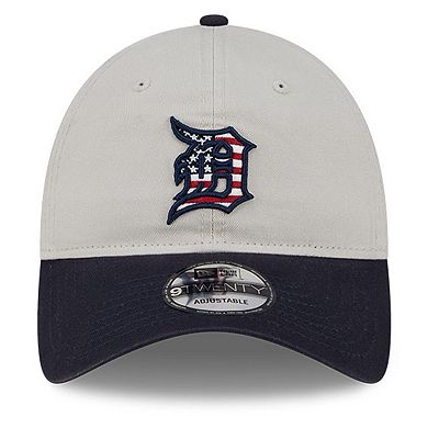 Men's New Era  Khaki/Black Detroit Tigers 2024 Fourth of July 9TWENTY Adjustable Hat
