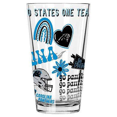 The Memory Company Carolina Panthers 2-Pack 16oz. Pint Glass Loco Design Set