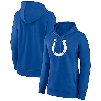 Women's Fanatics Royal Indianapolis Colts Team Primary Logo Pullover Hoodie