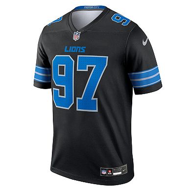 Men's Nike Aidan Hutchinson Black Detroit Lions Legend Jersey