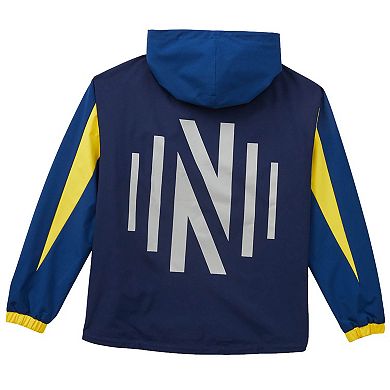 Unisex Live Breathe Futbol Navy Nashville SC Tekker Half-Zip Anorak Jacket