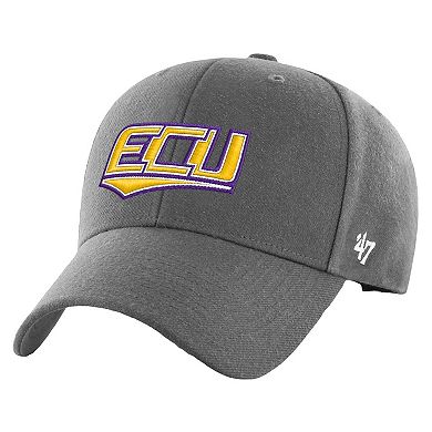 Youth '47 Charcoal ECU Pirates Basic MVP Adjustable Hat