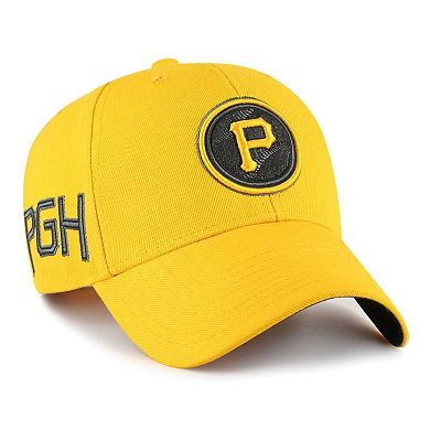 Men's '47  Gold Pittsburgh Pirates 2023 City Connect MVP Adjustable Hat