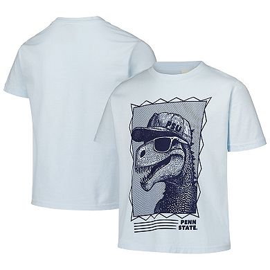 Youth ComfortWash Light Blue Penn State Nittany Lions Dino Cap T-Shirt