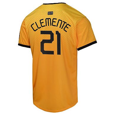 Youth Nike Roberto Clemente Gold Pittsburgh Pirates City Connect Limited Player Jersey